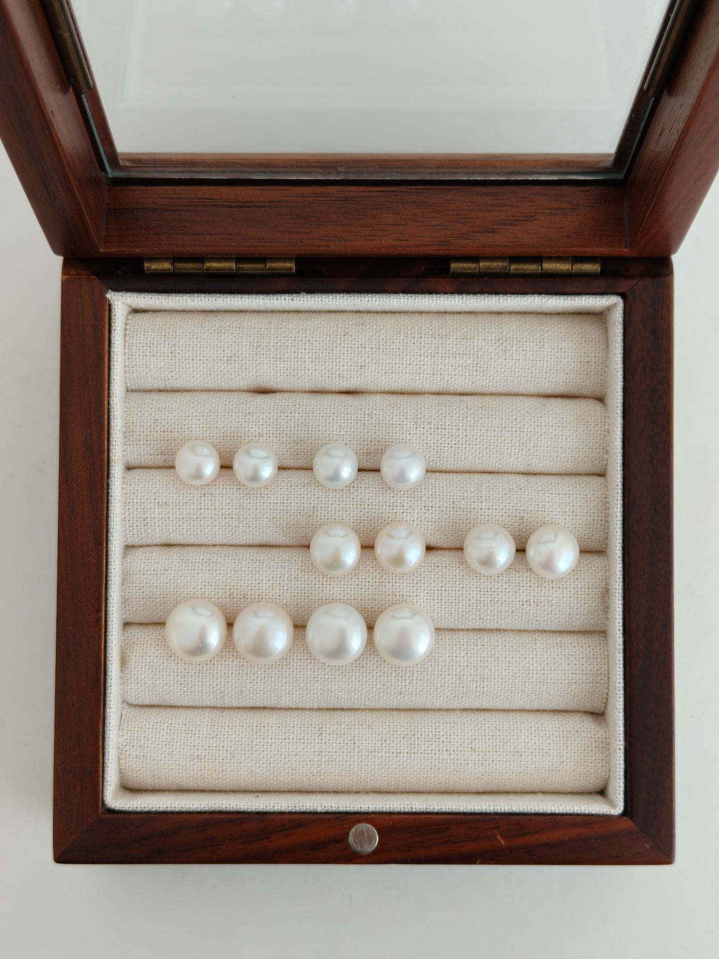 Minimalist Vintage Natural Pearl Stud Earrings | S925 Sterling Silver
