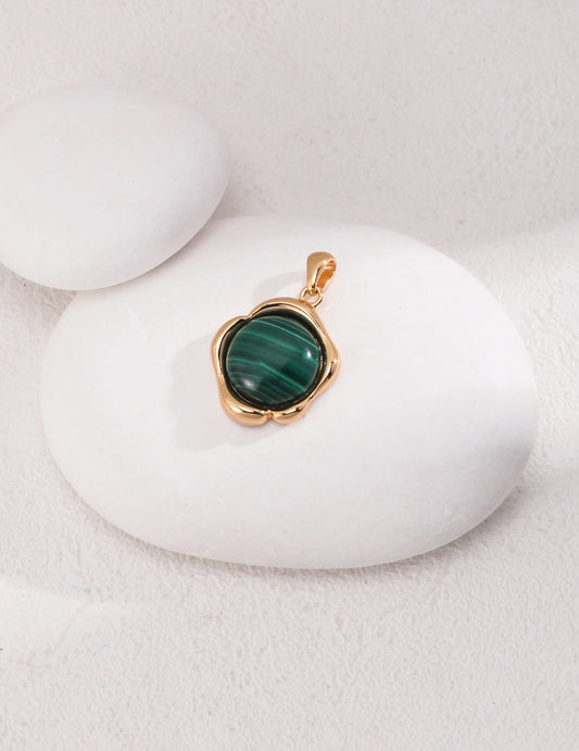 Sterling Silver Malachite Pendant