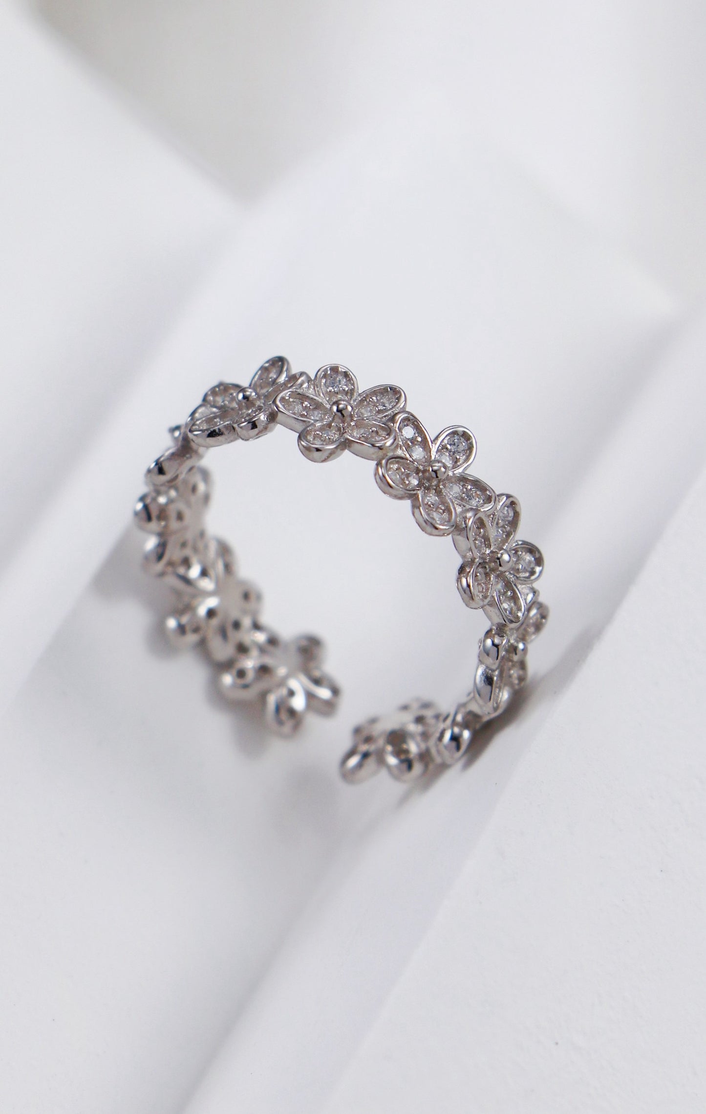 Sterling Silver Flower Ring