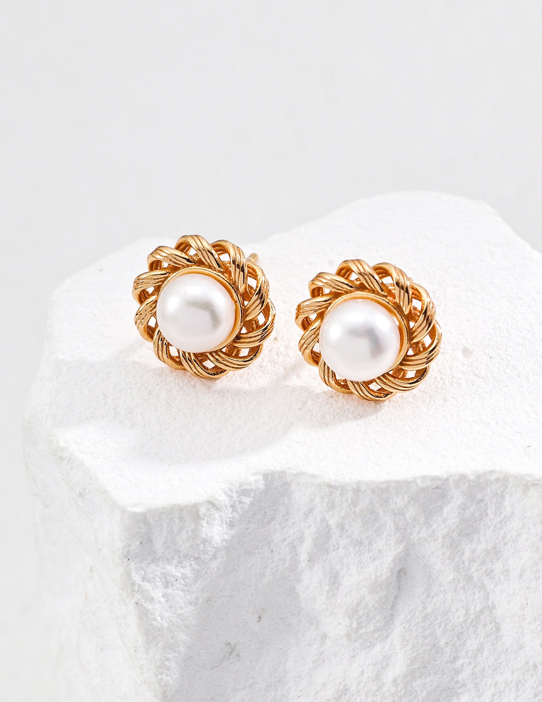 Sunflower Pearl Studs