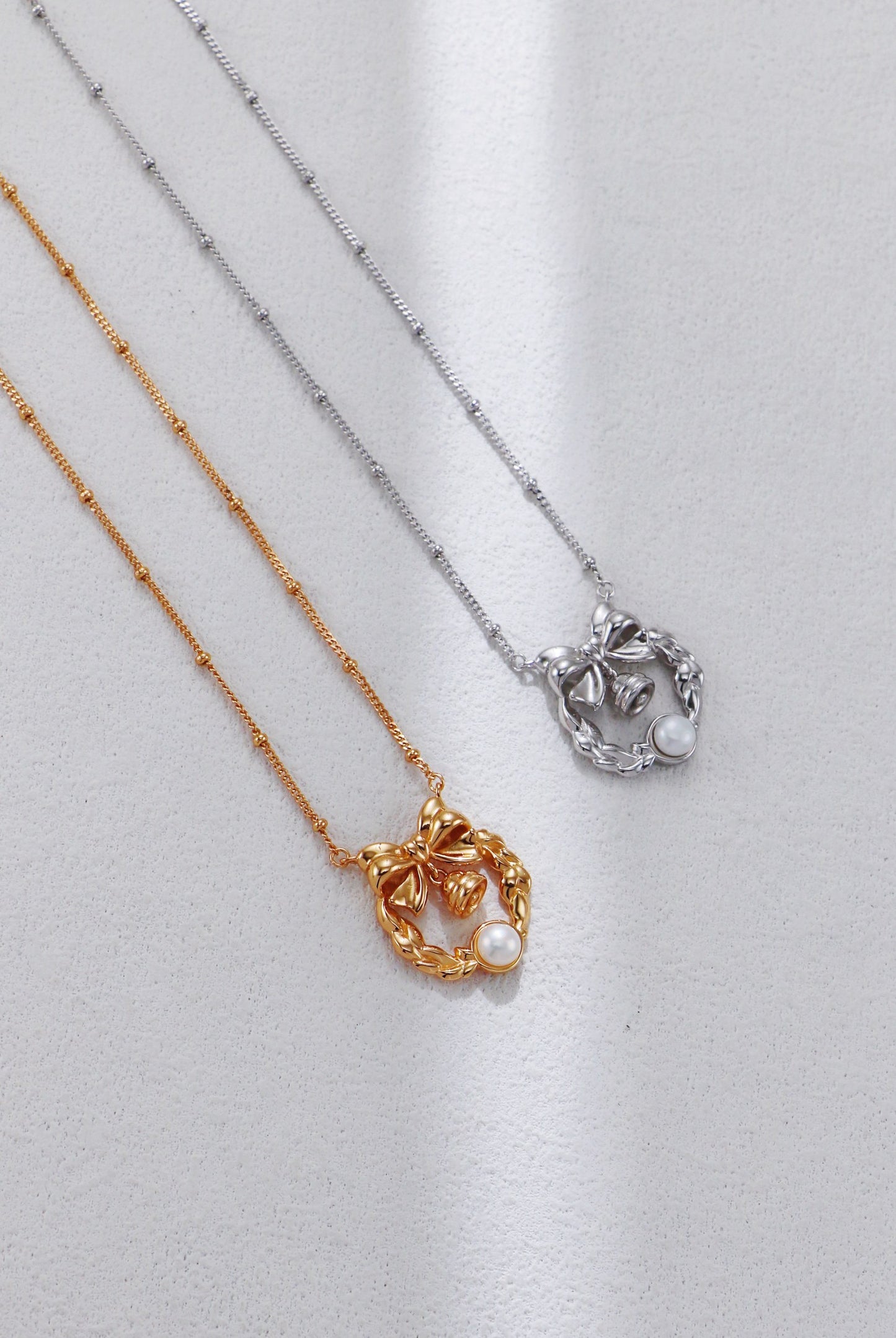 Christmas necklace and earrings