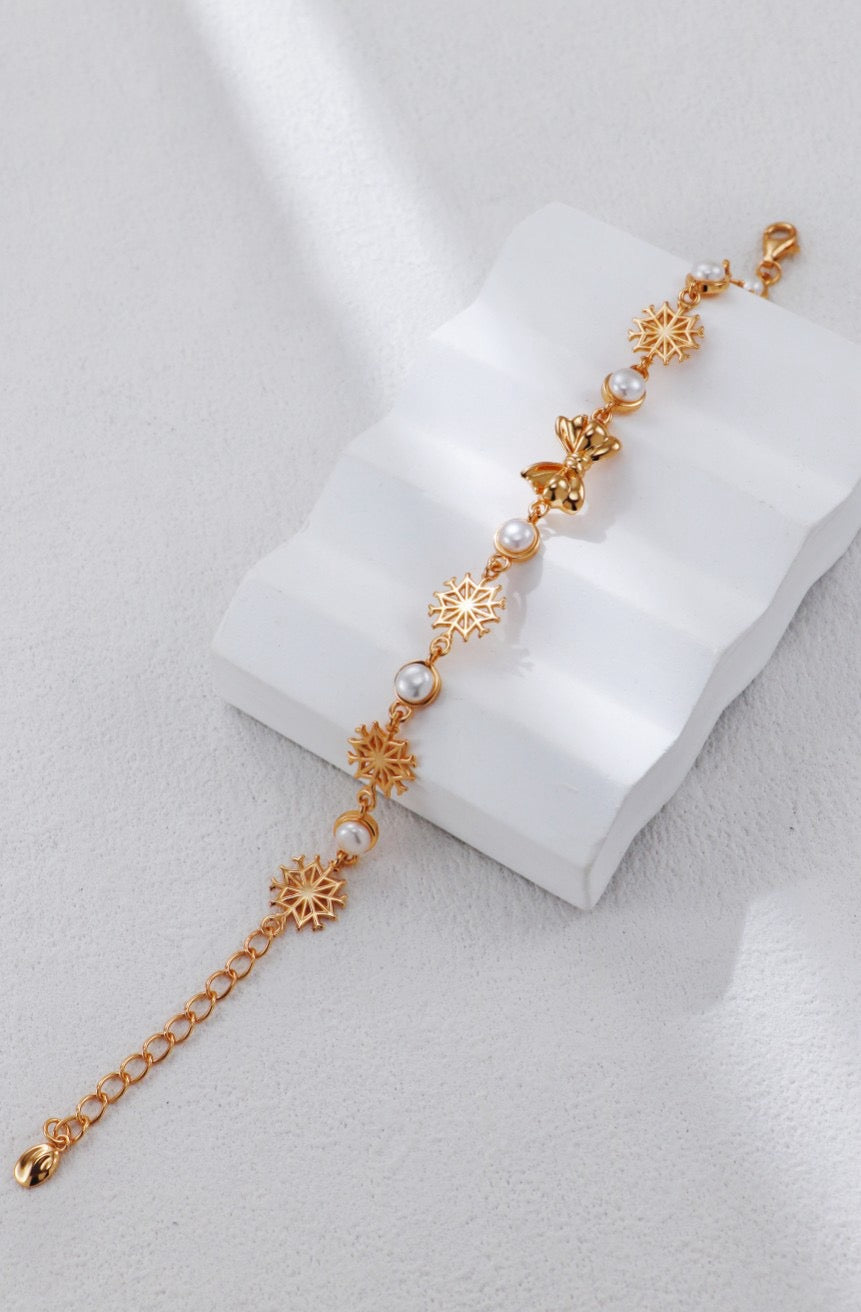 Christmas necklace and earrings