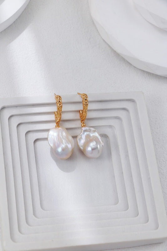 Golden Glow Baroque Earrings