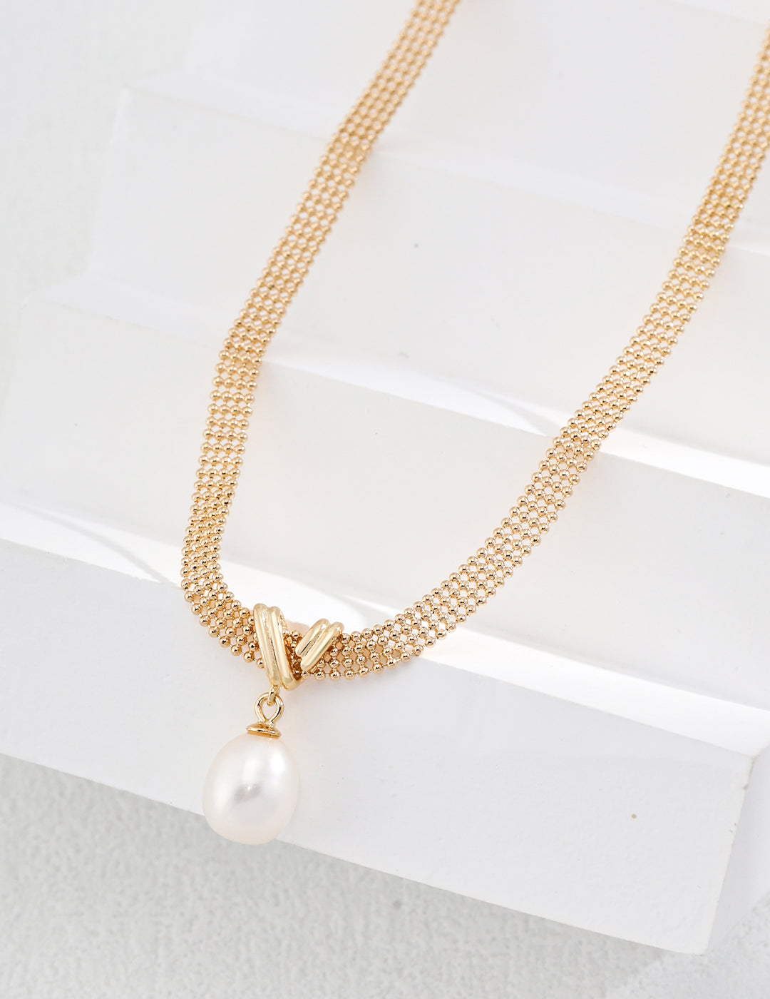 Golden Grace Pearl Necklace