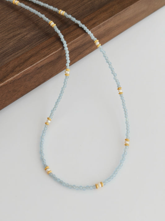 Celeste Cat’s Eye Beaded Necklace