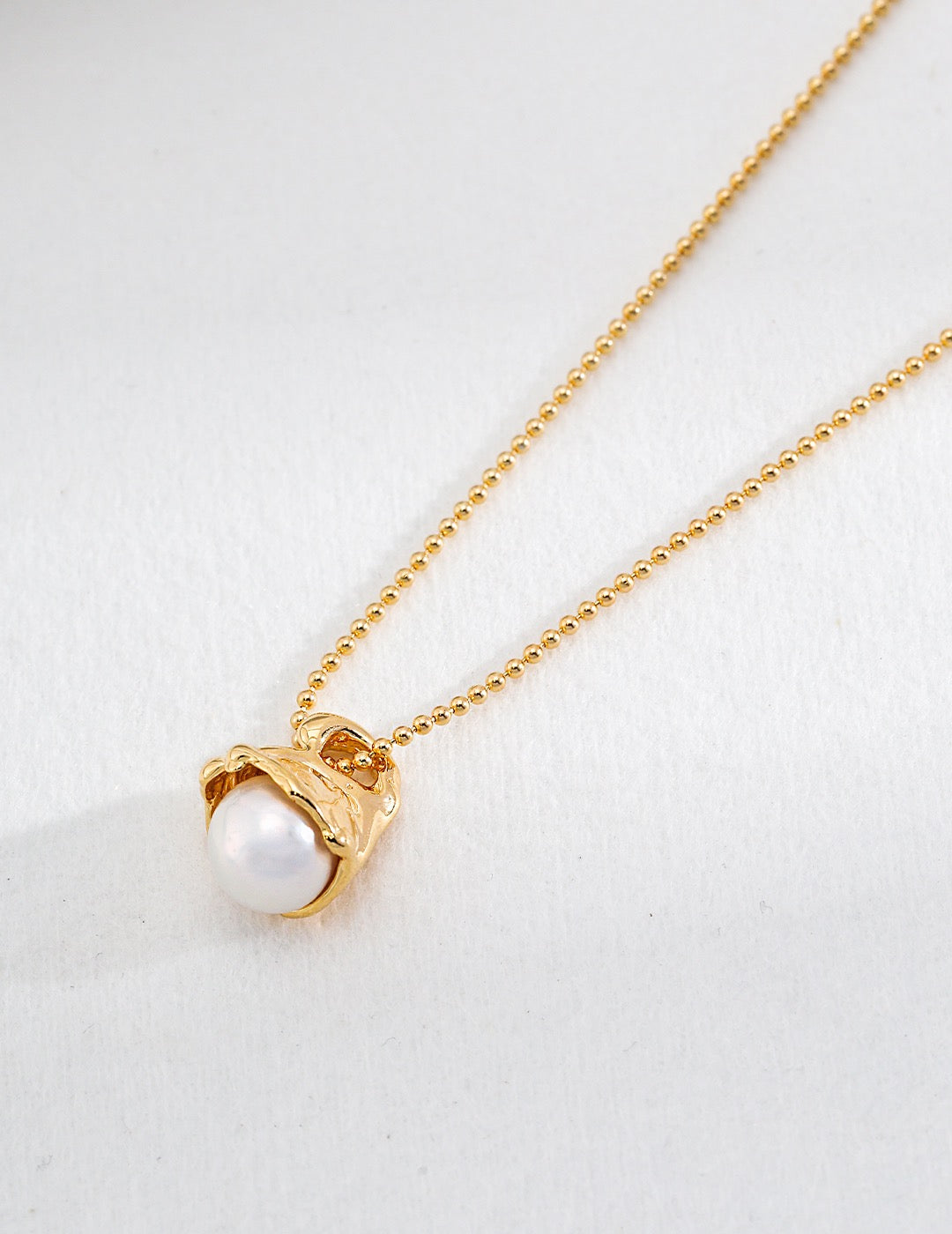 Sterling Silver Necklace with Removable Pearl Pendant