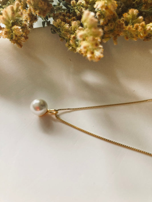 Pearl sterling silver necklace
