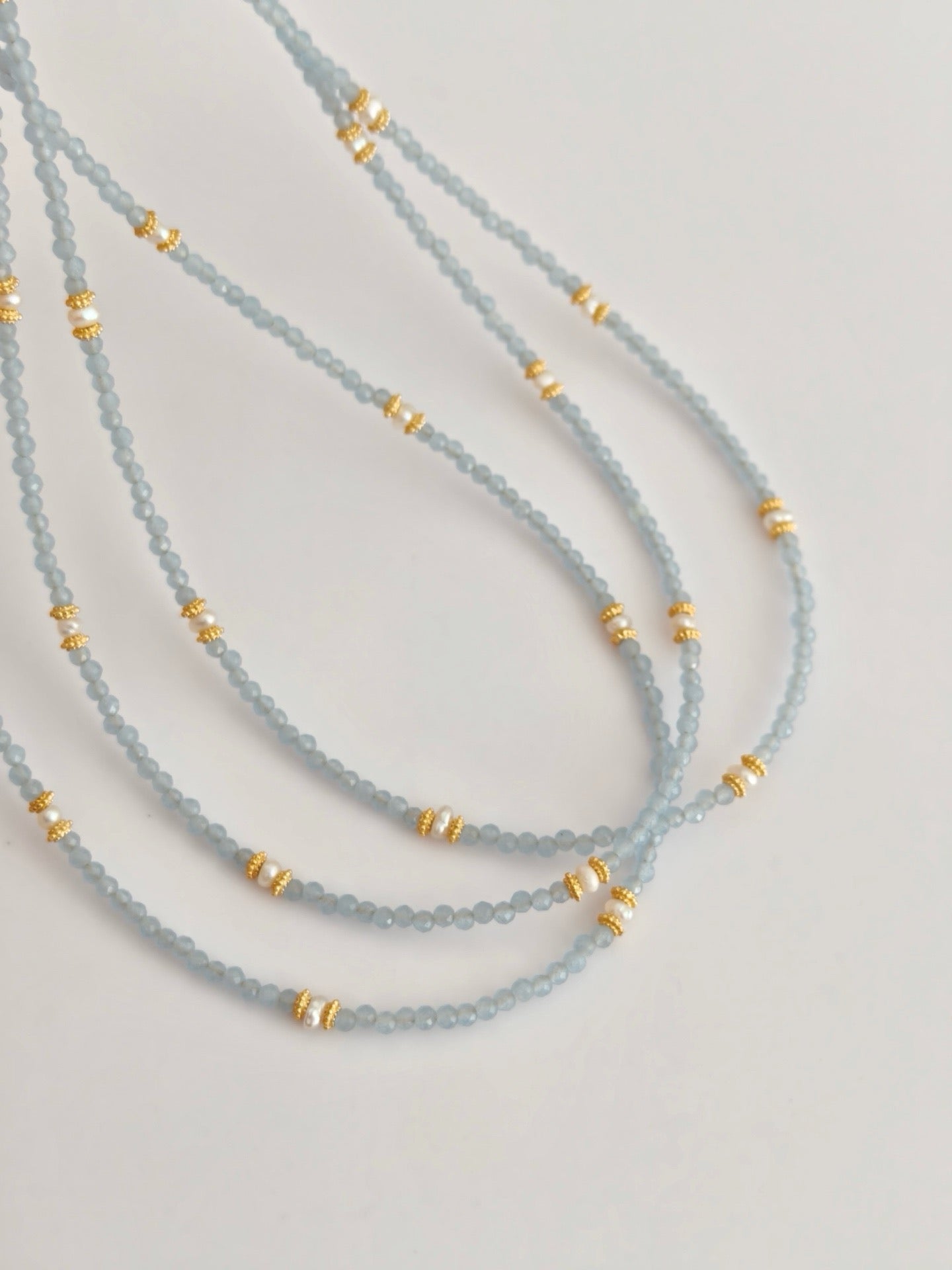 Celeste Cat’s Eye Beaded Necklace