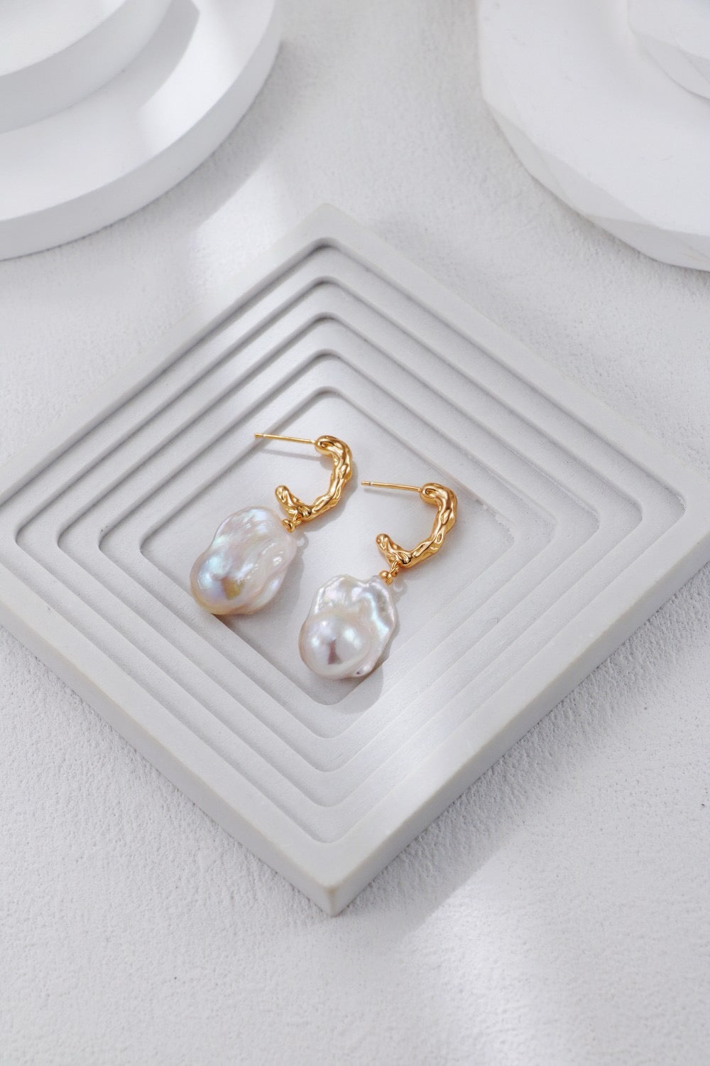 Golden Glow Baroque Earrings