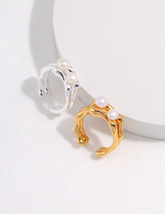 Duet Pearl Ring
