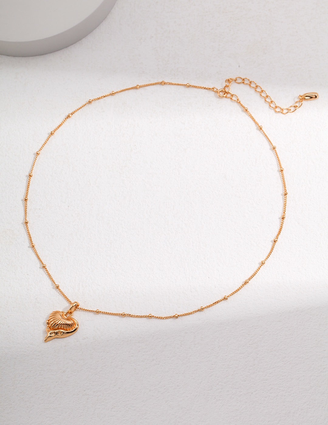 Sterling silver necklace with heart shaped pendant