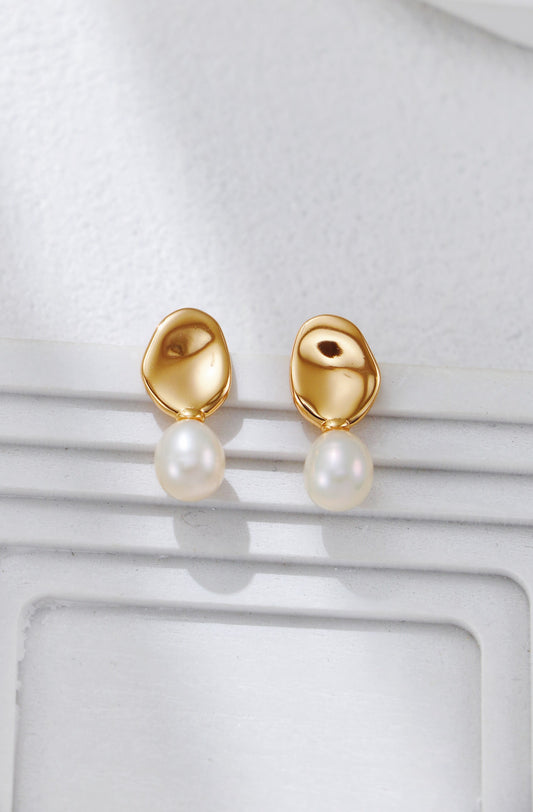 Mirror Pearl Earrings
