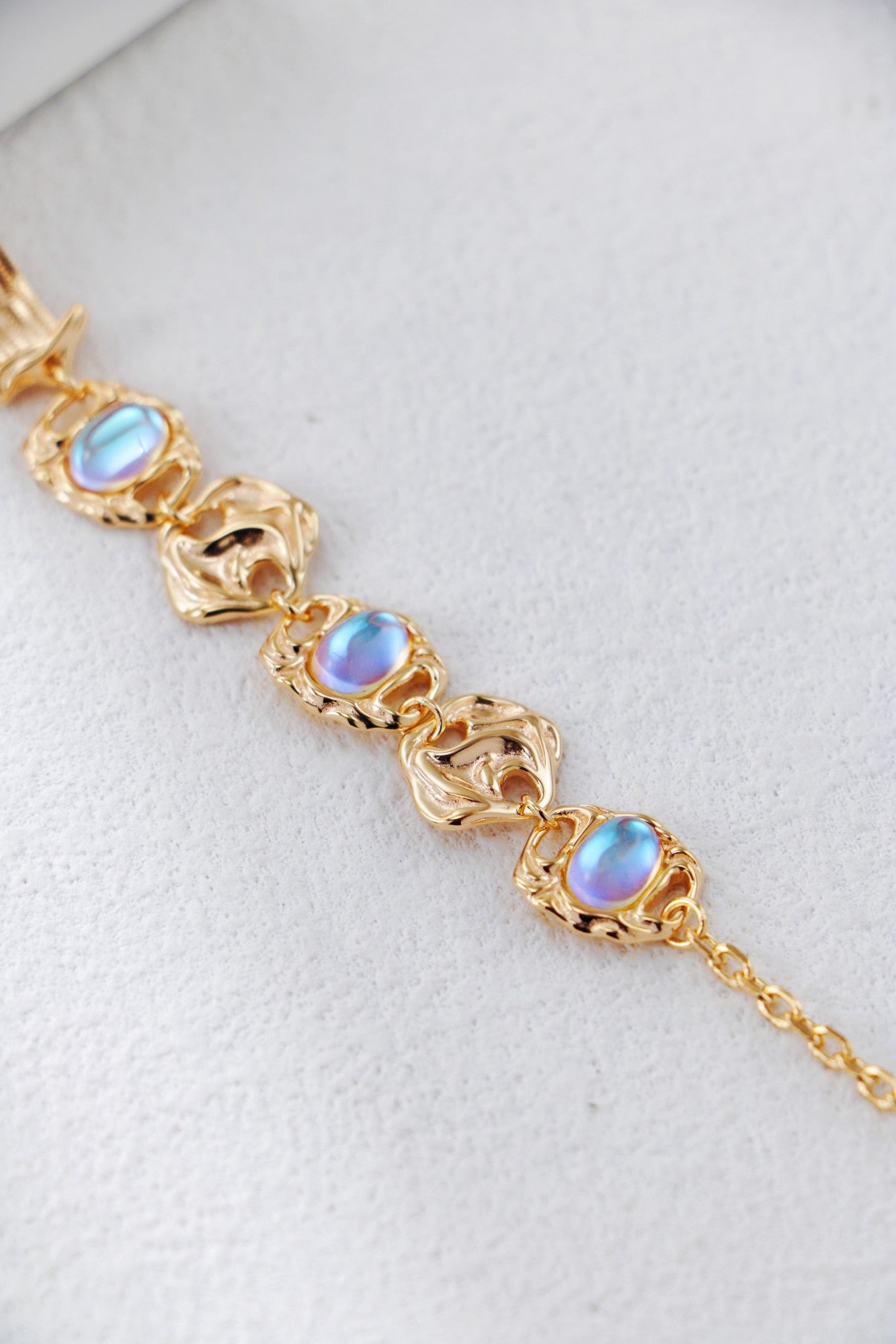 S925 Silver Vintage Moonstone Bracelet