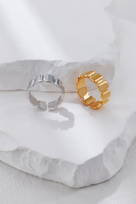 Stripes Sterling Silver Ring