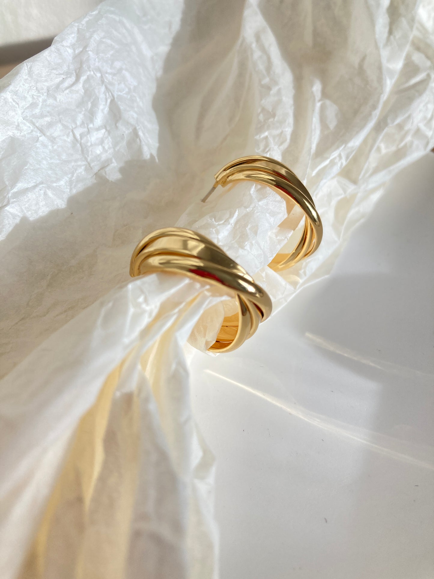 Little C Hoop Earrings