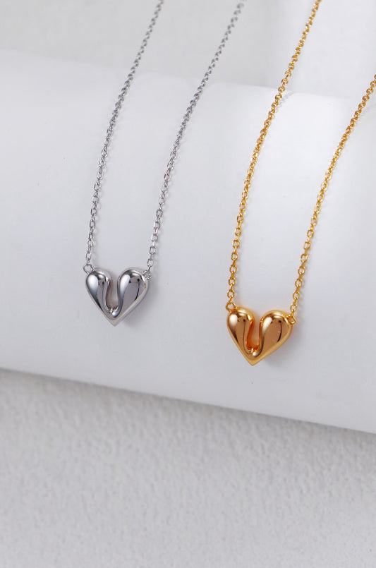 Sterling Silver Heart Pendant Necklace
