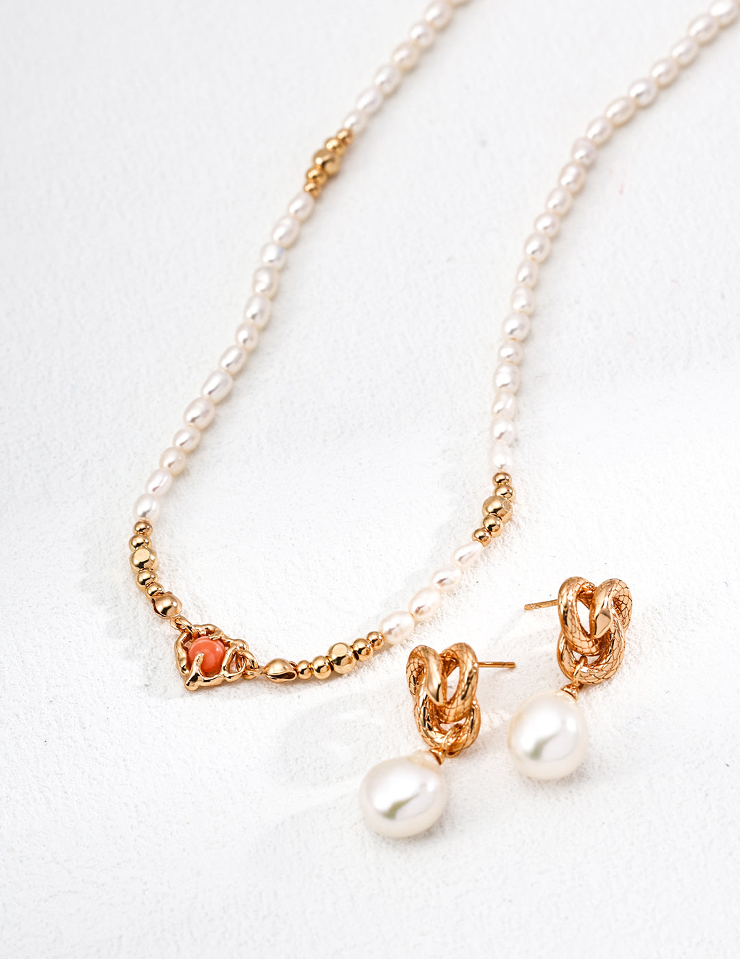 Serpentine Grace Baroque Pearl Earrings