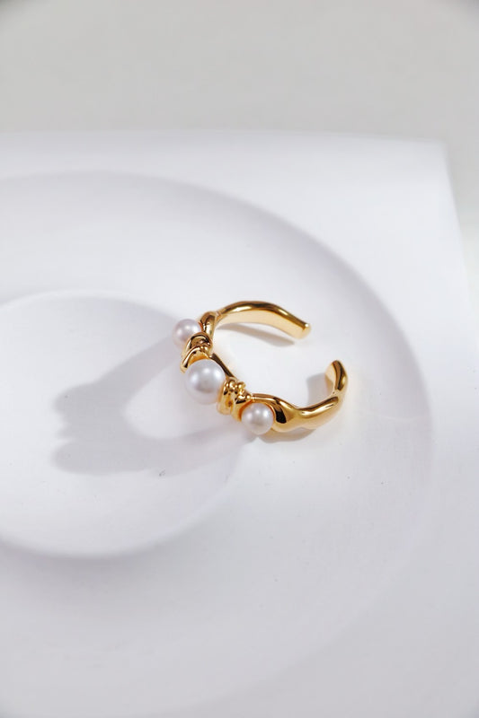 Eternal Grace Pearl Open Ring
