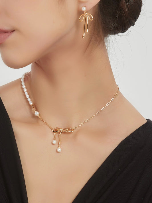 Sterling Silver and Pearl Necklace