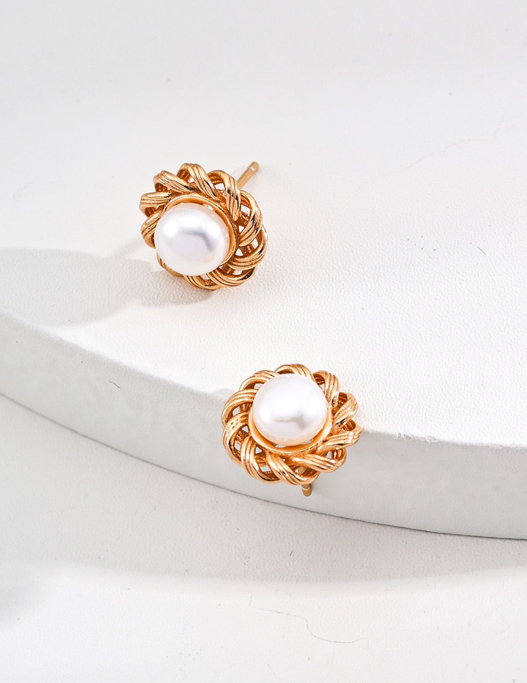 Sunflower Pearl Studs