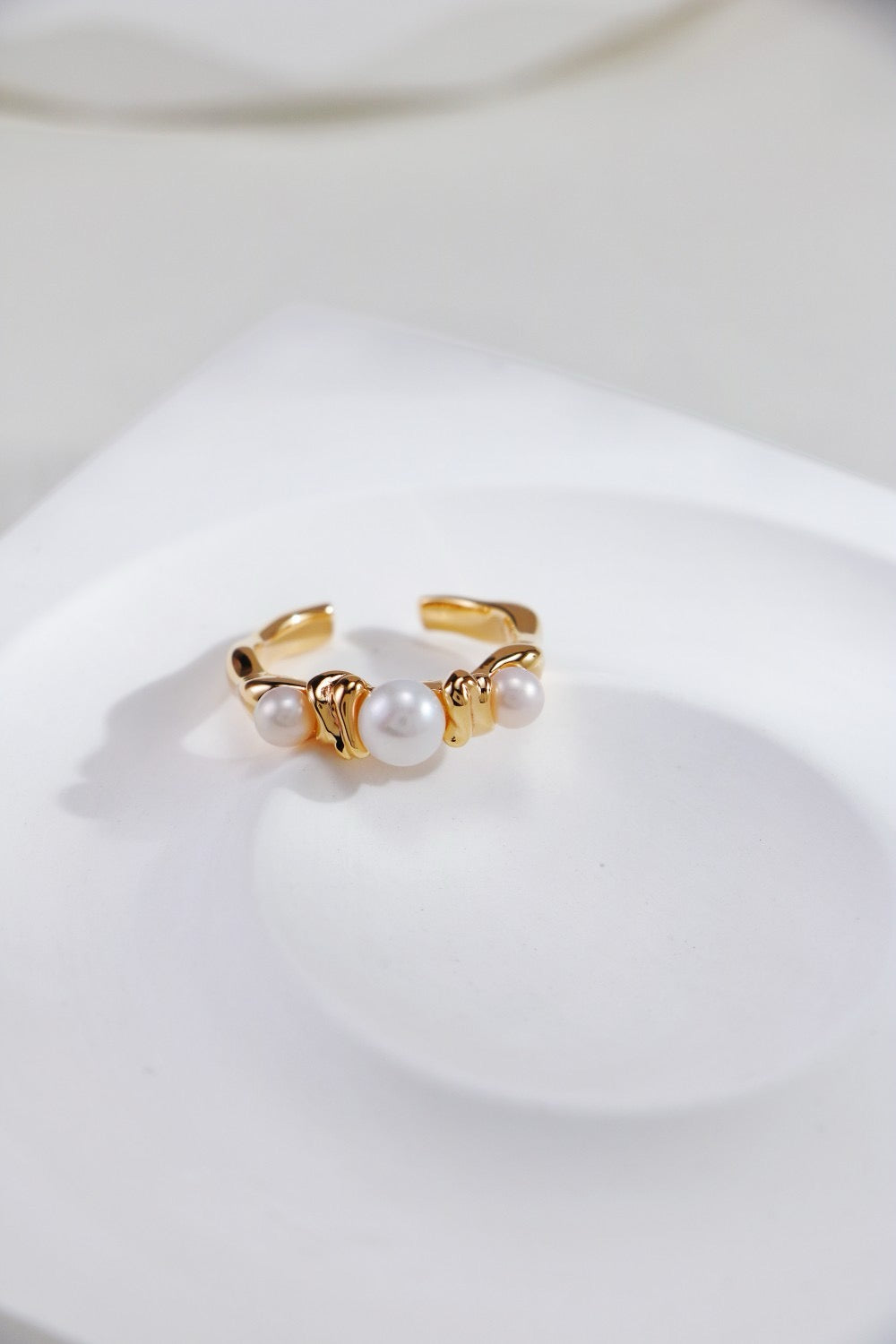 Eternal Grace Pearl Open Ring
