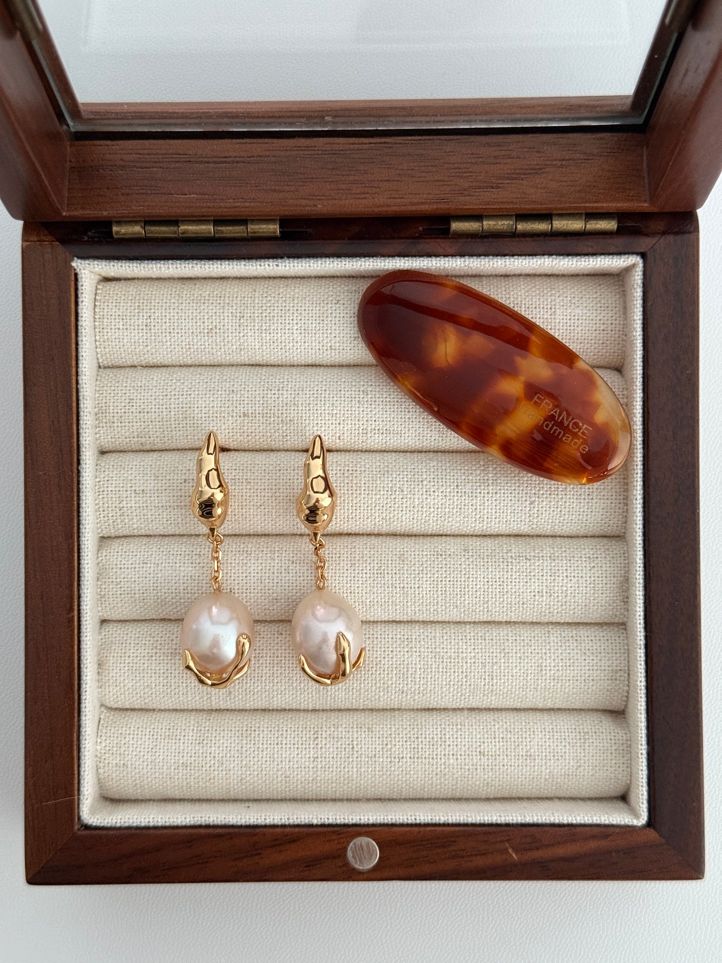 Full Moon Pearl Earrings