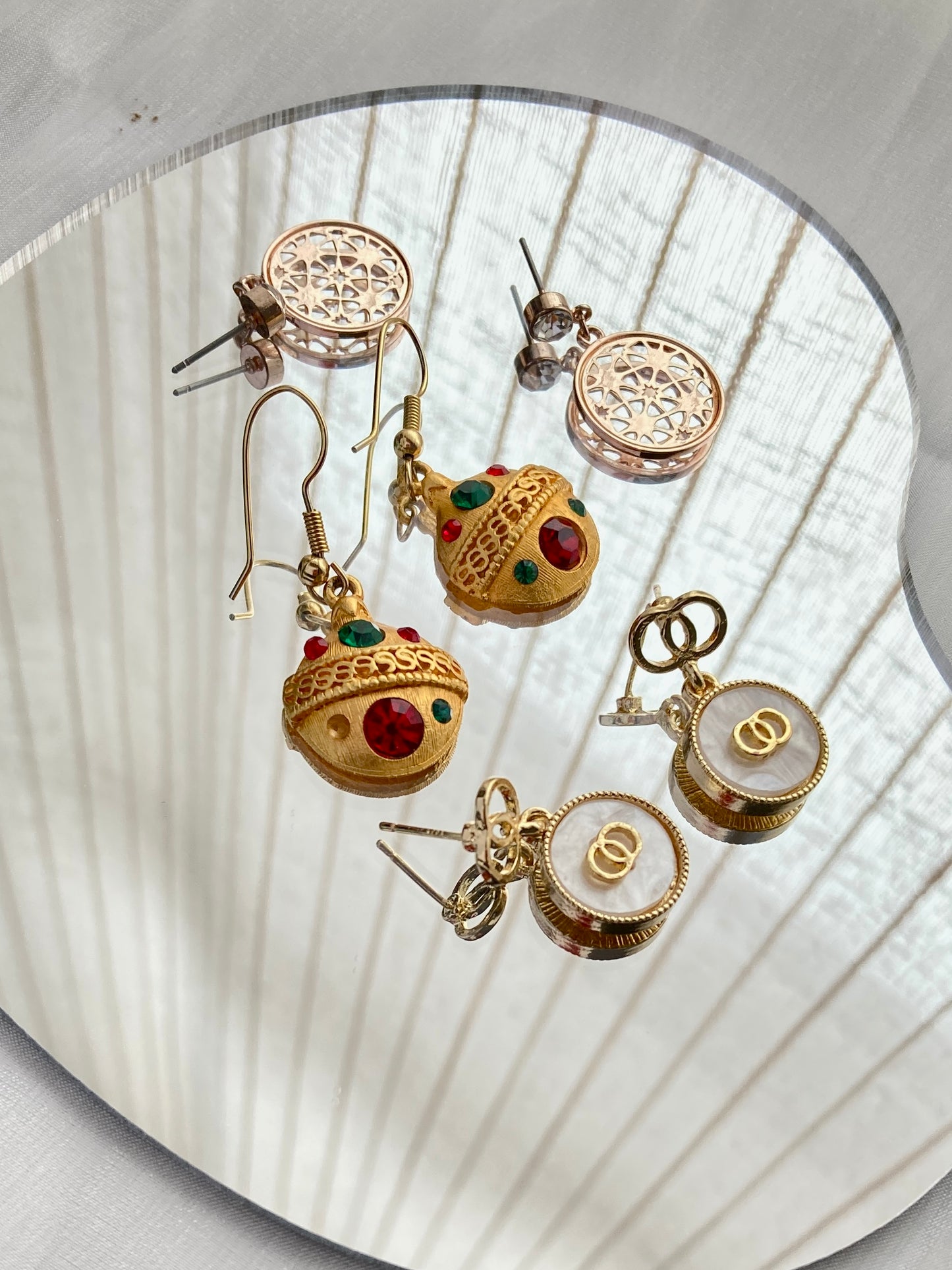 Gold Planet Earrings
