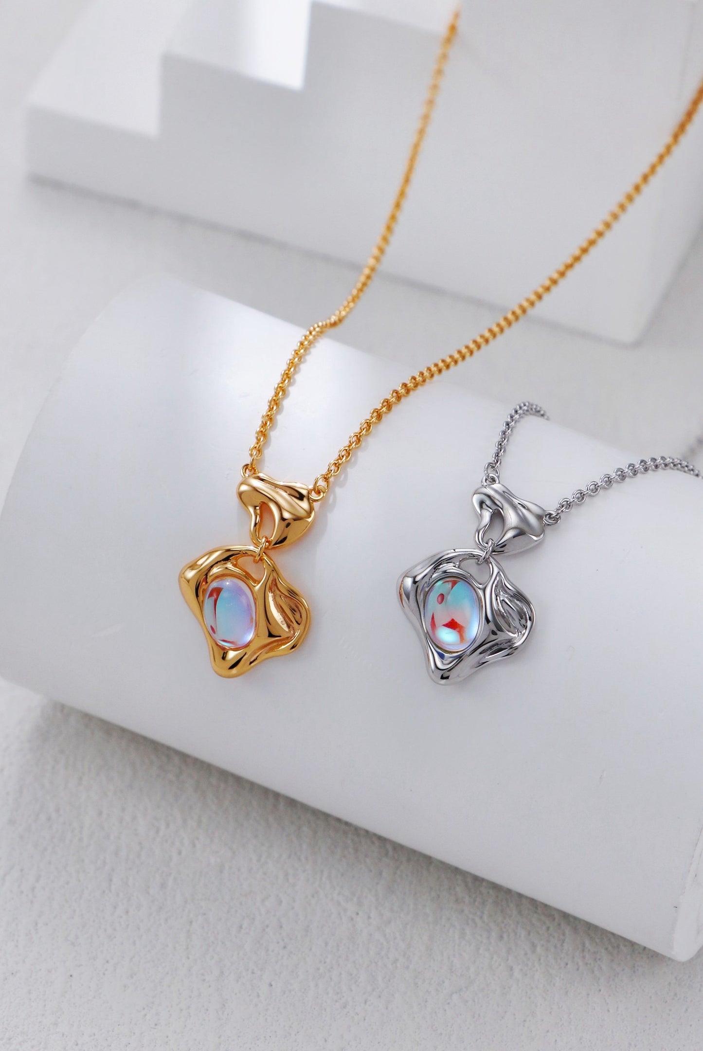 S925 Silver Vintage Moonstone Necklace