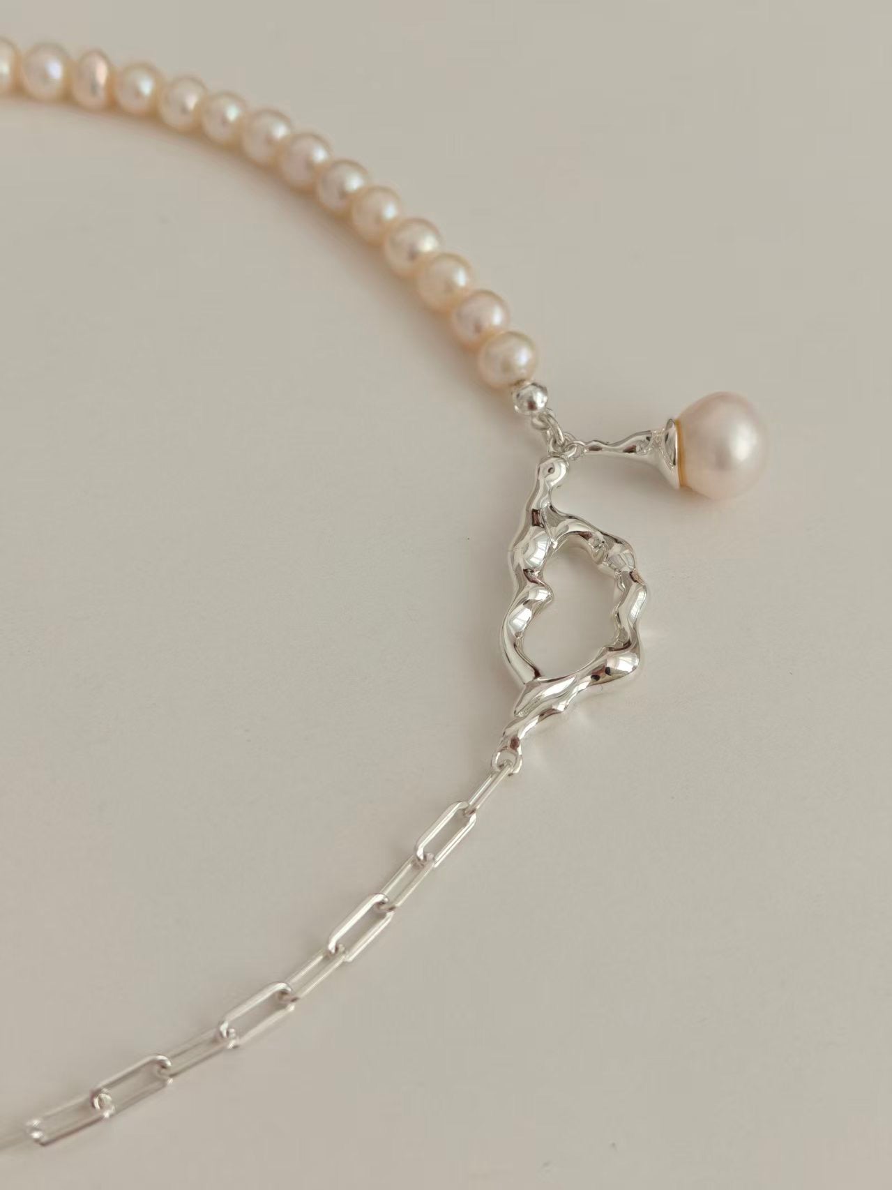 Snow Necklace and Earrings set