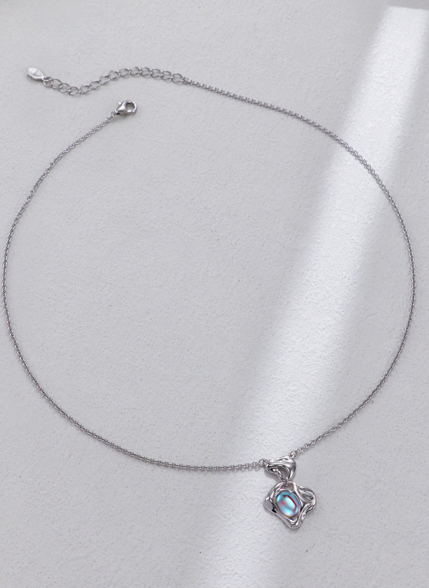 S925 Silver Vintage Moonstone Necklace