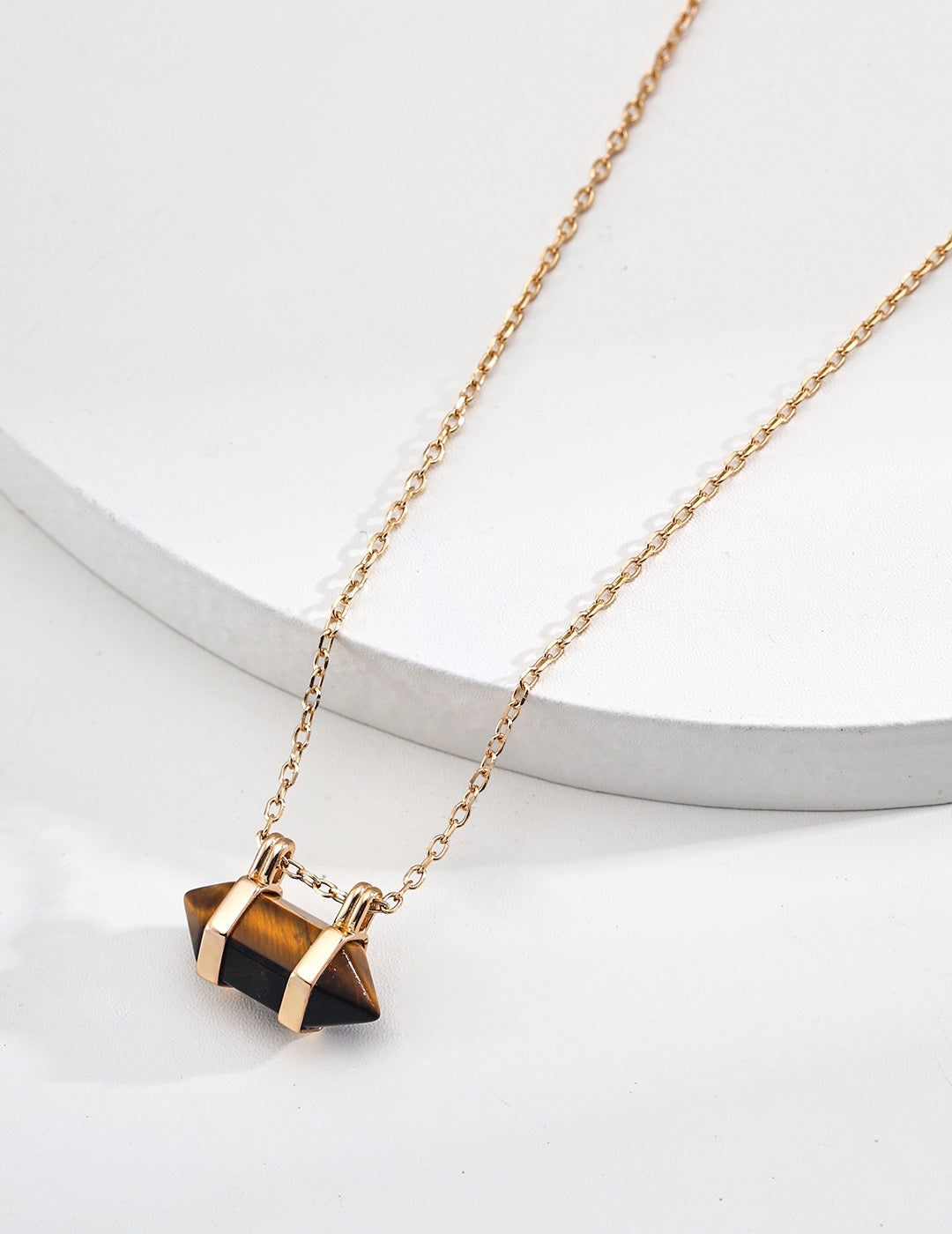 Golden Prism Tiger’s Eye Necklace