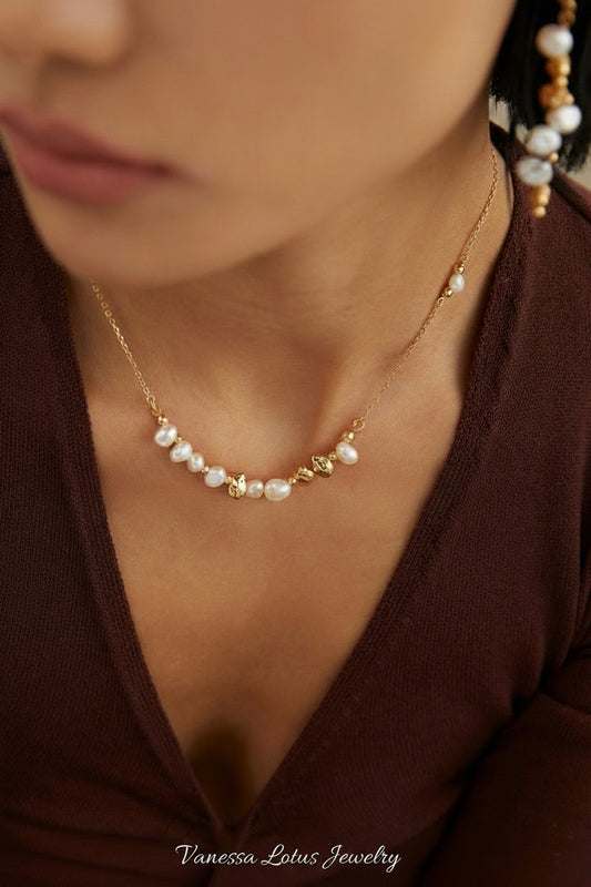 Pearl and Sterling Silver Necklace