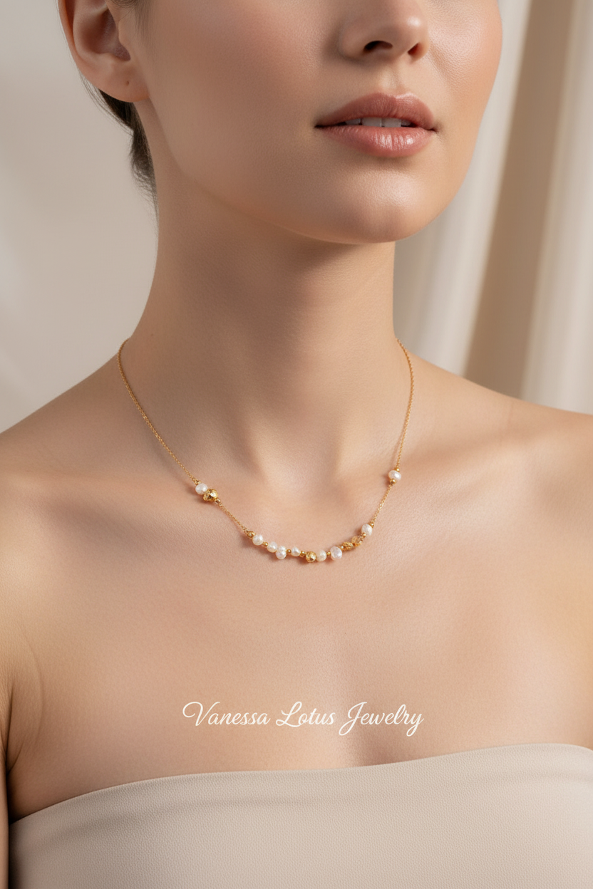 Pearl and Sterling Silver Necklace