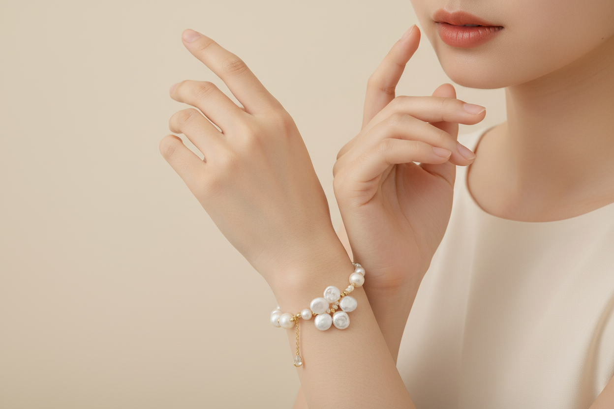 Blossoms Baroque Pearl Bracelet
