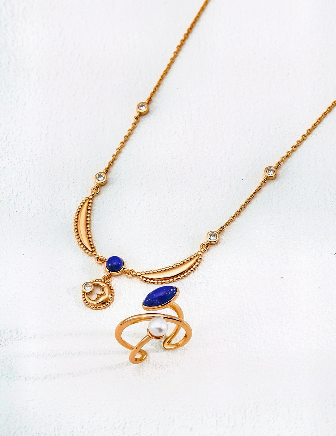 Celestial Harmony Lapis Lazuli Necklace