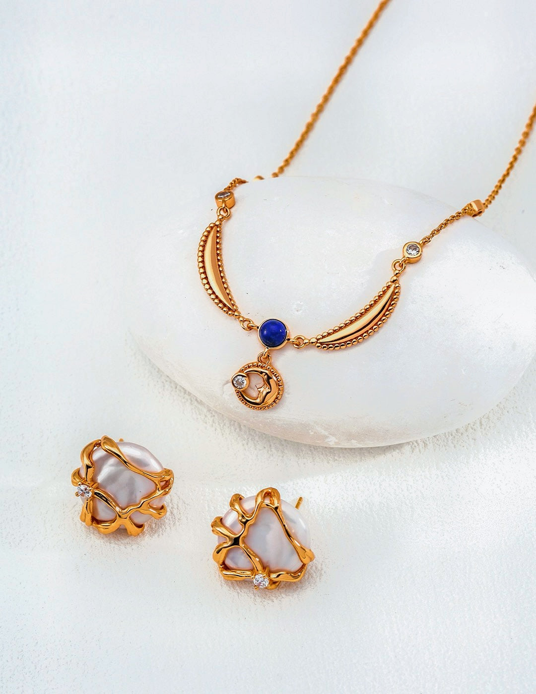 Celestial Harmony Lapis Lazuli Necklace