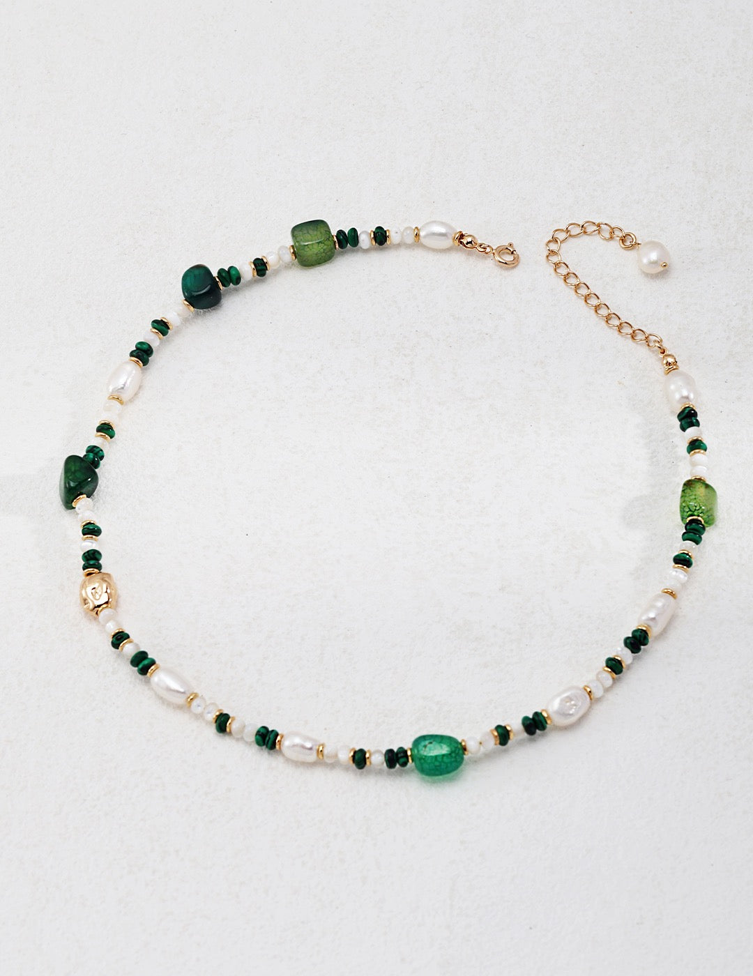 Emerald Serenity Malachite Jewelry Set