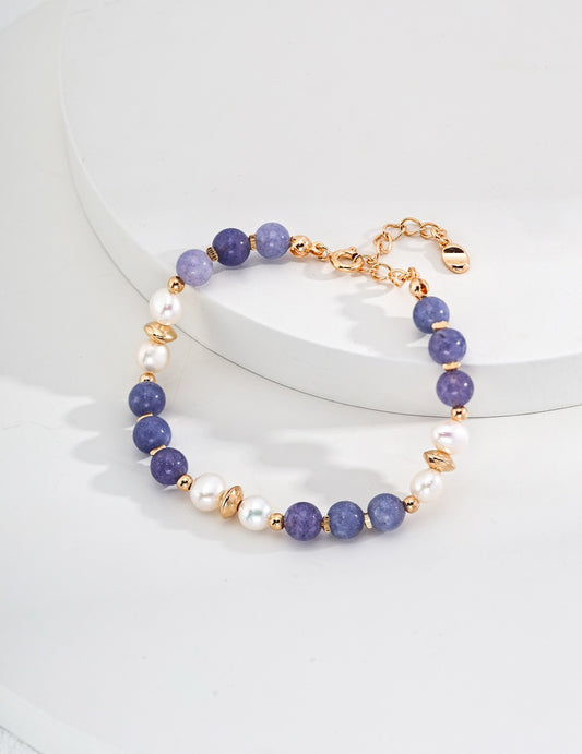 Kunzite Pearl Bracelet