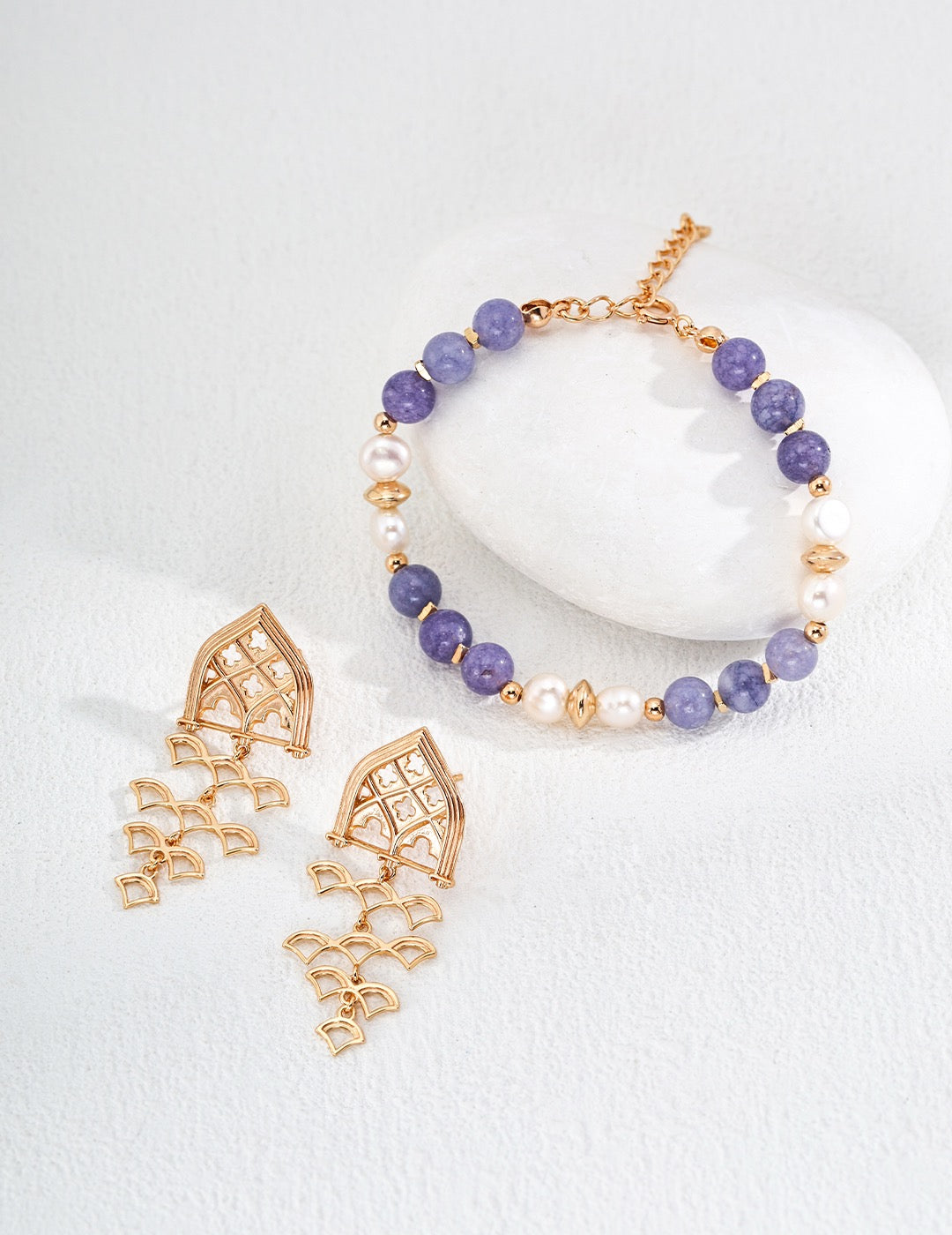 Kunzite Pearl Bracelet