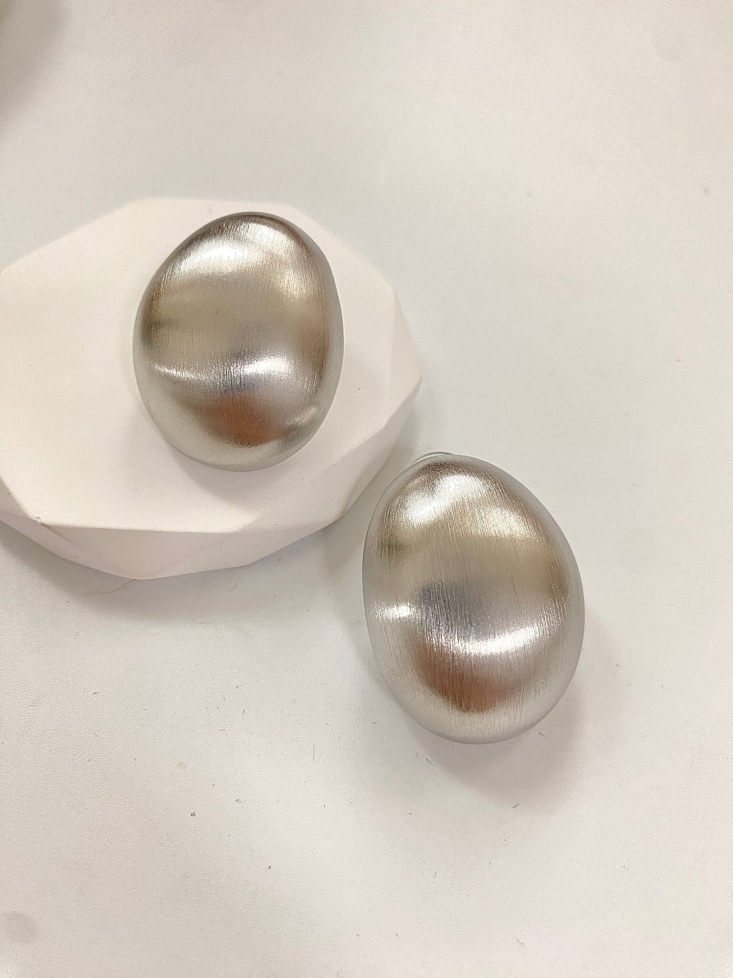 Silver Button Studs