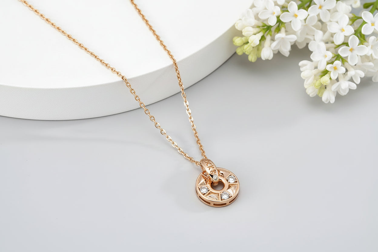 S925 Sterling Silver Cubic Zirconia Pendant Necklace