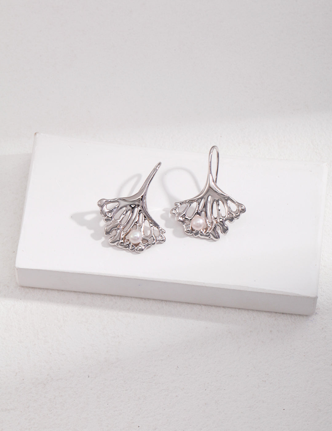 Ginkgo Leaf Wire hook Earrings