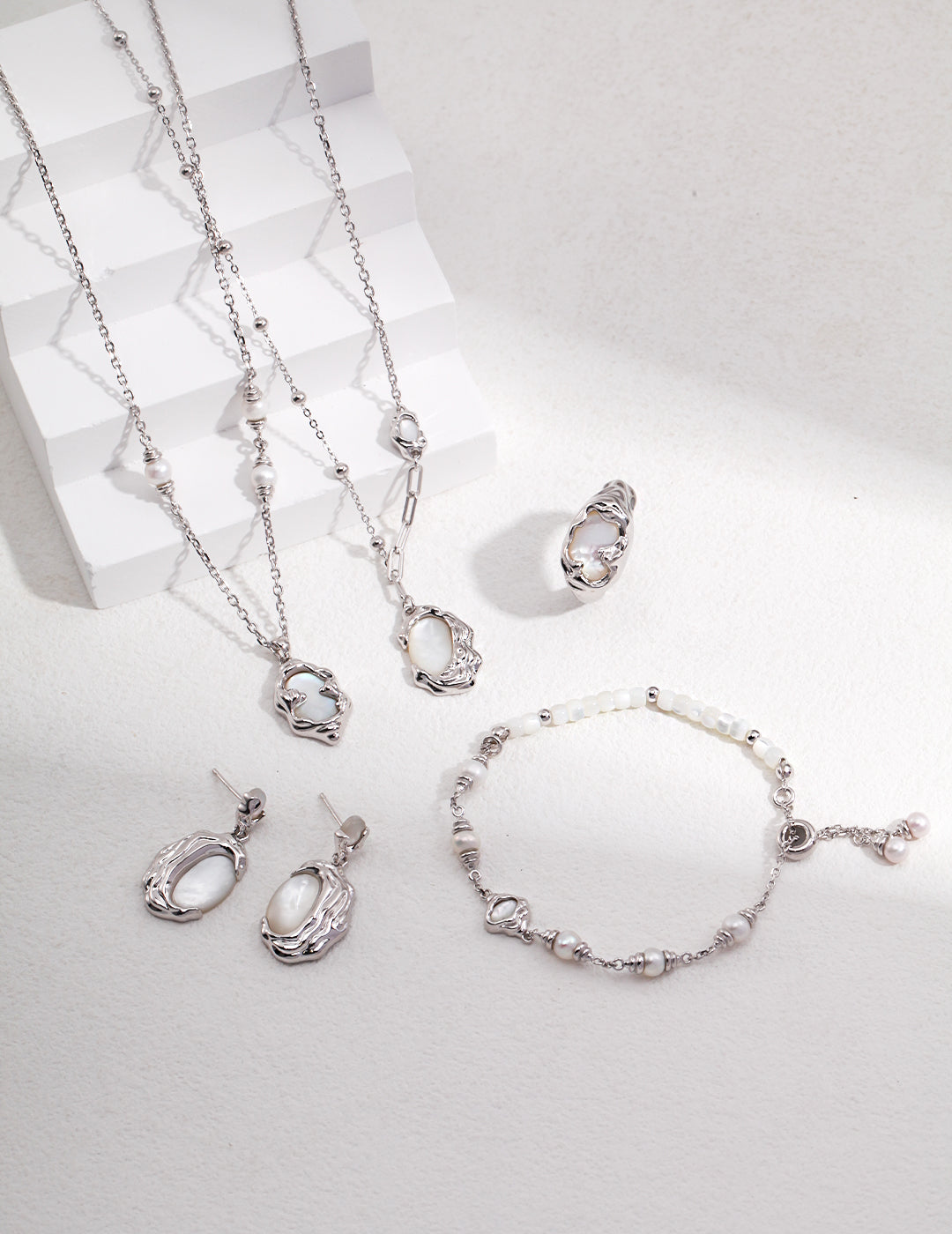 Magical Mirror Necklace and Earrings Set